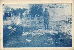 * T2/T3 Sabac, Szabács, Schabatz; Első Világháborús Megcsonkított Osztrák Lány / Mutilated Austrian Girl In WWI - Ohne Zuordnung