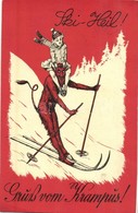 T2 Ski-Heil! Gruss Vom Krampus! C.H.W. VIII/2. 2508-4. - Zonder Classificatie