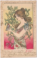 T2 1901 L' Ouie / Four Senses: Hearing. Polish Art Nouveau Postcard S: Kieszkow - Ohne Zuordnung