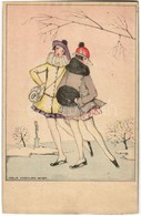** T1/T2 1923 Ice Skating Ladies. Wenau-Brabant 1863. S: Mela Koehler - Unclassified