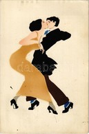 T2 Art Deco Dancing Couple. M.N.B. - Unclassified