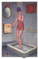 ** T1 Cabinet De Toilette. Fantaisies Trichromes. Paris, A. Noyer Serie No. 148. / French Gently Erotic Art Postcard S:  - Non Classés