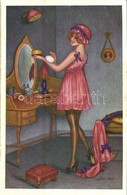 ** T1 Cabinet De Toilette. Fantaisies Trichromes. Paris, A. Noyer Serie No. 148. / French Gently Erotic Art Postcard S:  - Unclassified