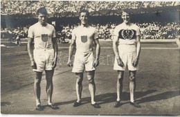 T2 1912 Stockholm, Olympiska Spelens Officiella. Nr. 207. Lindberg, Reidpath Och Braun Vinnare I Löpning 400 M.  / 1912  - Unclassified