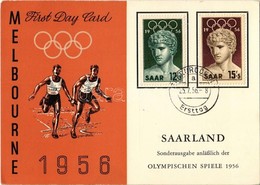 T2/T3 1956 Melbourne - Summer Olympics, First Day Card. Games Of The XVI Olympiad / Olympischen Spiele 1956 (fa) - Non Classés