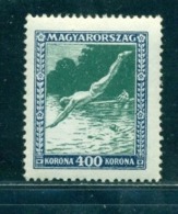 1925 Diving,rowing,swimming,Water Sports,Wassersport,Hungary,406,MNH - Immersione