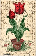 T2/T3 Tulipános Magyar Hazafias Propaganda Lap / Hungarian Patriotic Propaganda Card With Tulip  (EK) - Non Classificati