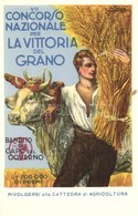 ** T1 VII Concorso Nazionale Per La Vittoria Del Grano. Bandito Dal Capo Del Governo. Rivolgersi Alla Cattedra Di Agrico - Non Classés