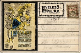 T2/T3 Emke Tengerentúli Levélpapíros és Boríték. Rigler József Ede Kiadása, Címer / Hungarian Letter Paper And Envelope' - Non Classificati