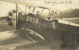 T2/T3 1926 Bad Kissingen, Deutsches Flugzeug D 856 / German Airplane D 856. Photo (fl) - Ohne Zuordnung