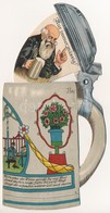 T2 1911 Höre, Was Der Weise Spricht... / Litho Sörös Korsó Mechanikus Képeslap / Litho Mechanical Postcard In Beer Mug S - Unclassified