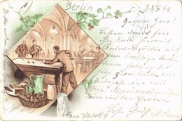 T2/T3 1899 Billiard Game Match. Art Nouveau, Floral, Litho (fa) - Non Classificati