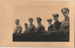 ** T2 Adolf Hitler With His Military Commanders (Moltke, Himler...). Verlag Schöning & Co. Lübeck - Unclassified