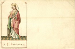 ** T2 Heilige Barbara / Saint Barbara. Eg. May. Söhne  Art Nouveau, Litho - Non Classés
