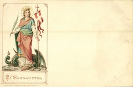 ** T2 Heilige Margareta / Margaret The Virgin. Eg. May. Söhne  Art Nouveau, Litho - Non Classificati