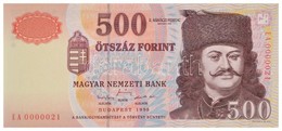 1998. 500Ft 'EA 0000021' Alacsony Sorszám! T:I
/ Hungary 1998. 500 Forint 'EA 0000021' Low Serial Number! C:UNC
Adamo F5 - Sin Clasificación