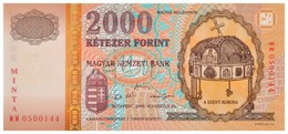 2000. 2000Ft 'MINTA - Millennium' 'MM 0500144' T:I / 
Hungary 2000. 2000 Forint 'MINTA (SPECIMEN) - Millennium' 'MM 0500 - Unclassified