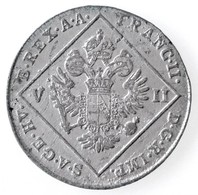 1802G 7kr Ag 'I. Ferenc' Nagybánya (4,42g) T:2,2- Patina / 
Hungary 1802G 7 Kreuzer Ag 'Franz I' Baia Mare (4,42g) C:XF, - Unclassified