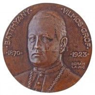 Berán Lajos (1882-1943) 1926. 'gr. Batthyány Vilmos' Br Plakett, Éremkedvelők Egyesületének Tagsági érme, Peremén 'ÉKE 1 - Ohne Zuordnung