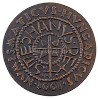 Csúcs Ferenc (1905-1999) 1968. 'Numismaticus Hungaricus 1901' Peremén Sorszámozott Br Emlékplakett (455g/125mm) T:2 / Hu - Unclassified