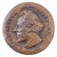 Madarassy Walter (1909-1994) DN 'Gustav Mahler 1860-1911' Kétoldalas, öntött Br Plakett (440,83g/90mm) T:1-,2 / Hungary  - Unclassified