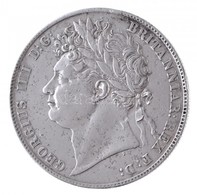 Nagy-Britannia 1820. 1/2C Ag 'IV. György' (14g) T:2,2- Ph. / 
Great Britain 1820. 1/2 Crown Ag 'George IV' (14g) C:XF,VF - Non Classés