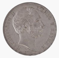 Német Államok / Bajorország 1855 2G Ag 'II. Miksa / A Mariensäule Helyreállítása' (24,24g) T:1- / German States / Bavari - Non Classés