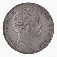 Német Államok / Bajorország 1855. 2G Ag 'II. Miksa' (21,13g) T:2 / German States / Bavaria 1855. 2 Gulden Ag 'Maximilian - Ohne Zuordnung