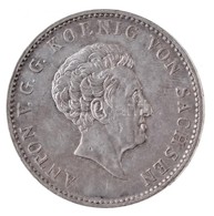 Német Államok / Szászország-Albertine 1829S Tallér Ag 'Anton' (27,84g) T:2 / German States / Saxony-Albertine 1827S Thal - Ohne Zuordnung