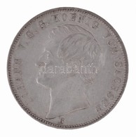 Német Államok / Szászország-Albertine 1862B Tallér Ag 'János' (18,56g) T:1-,2 Patina / German States / Saxony-Albertine  - Ohne Zuordnung