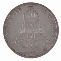 Német Államok / Szászország 1913E 3M Ag 'Lipcsei Csata 100. évfordulója' (16,67g) T:1-,2 / German States / Saxony 1913E  - Ohne Zuordnung