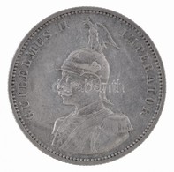 Német Kelet-Afrika 1890. 1R Ag 'II. Vilmos' (11,63g) T:2,2- / 
German East Africa 1890. 1 Rupie Ag 'Wilhelm II' (11,63g) - Ohne Zuordnung