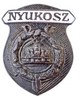 ~1920-1930. 'NYUKOSZ (Nyugdíjas Katonatisztek Országos Szövetsége)' Fém Jelvény, Részben Zománcozva (26x31mm) T:1- / Hun - Sonstige & Ohne Zuordnung