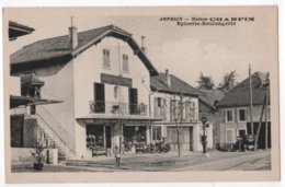 CPA 74 AMPHION - MAISON CHARPIN - EPICERIE BOULANGERIE Moto Station Pompe Essence - Autres & Non Classés