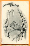 LAC044, Joyeuses Pâques, Ferme, Chatons, Circulée 1913 - Pâques