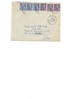 LETTRE AFFRANCHIE  TYPE MERCURE N° 407 ET 413 - OBLITERE CAD HAUBOURDIN -NORD - 1944 - 1921-1960: Periodo Moderno