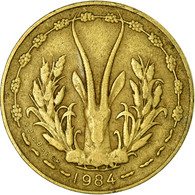 Monnaie, West African States, 5 Francs, 1984, Paris, TB+ - Côte-d'Ivoire