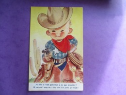 CPA ILLUSTRATEUR TAYLOR COW BOY PISTOLET - Taylor