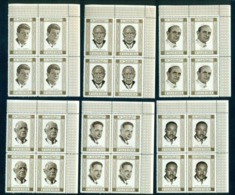 Fujeira 1969 Pope Paul VI,M. Luther King,Kennedy,De Gaulle,Adenauer,Mi.375,MNHx4 - Popes
