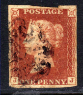 GB 1840 – 41 QV 1d Red Small Crown Imperf ( J & J )  ( E488 ) - Gebraucht