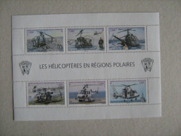 2013    F 654 * *   TAAF   NO YT  654/659   FEUILLET TRANSPORT  LES HELICOPTERES - Hojas Bloque