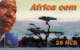 HOLANDA (PREPAGO). Africa Com (blue, Gnanam Logo Left). 12/01. PRE-NL-1516B. (021). - [3] Handy-, Prepaid- U. Aufladkarten