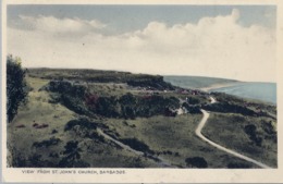 BARBADOS , TARJETA POSTAL NO CIRCULADA - VIEW FROM ST. JOHN'S CHURCH - Barbados