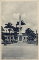 BARBADOS , TARJETA POSTAL NO CIRCULADA - WAR MEMORIAL , MONUMENT , MONUMENTOS - Barbados (Barbuda)