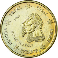 Suède, Fantasy Euro Patterns, 20 Euro Cent, 2003, TTB, Laiton - Private Proofs / Unofficial