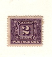 CANADA 1906 TAXE YVERT N°T2  NEUF MH* - Port Dû (Taxe)