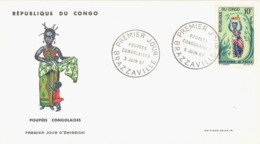 CONGO. FDC. CONGOLEAN DOLL. 1967 - FDC