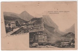 CPA 73 - Pralognan En 2 Plans - Le Village & Hôtel Petit Mont Blanc - Pralognan-la-Vanoise