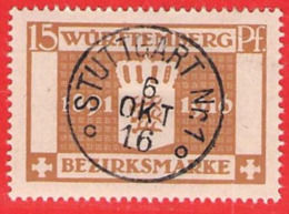MiNr.126 O Altdeutschland  Württemberg Dienstmarken - Wurttemberg