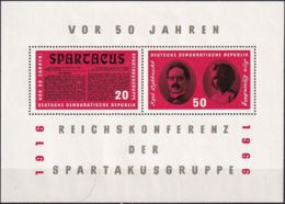 DDR 1966 Mi-Nr. Block 25 ** MNH - 1950-1970